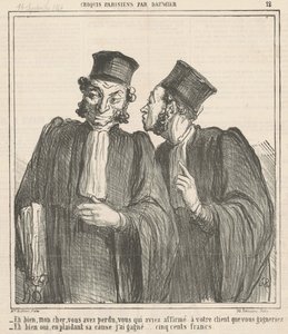 Vel, min kjære, du har tapt... av Honoré Daumier