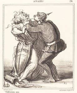 La oss kysse av Honoré Daumier