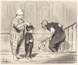 Med familie av Honoré Daumier