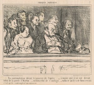 I kontemplasjon foran operaskipet av Honoré Daumier