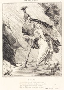 Aeneas og Dido av Honoré Daumier