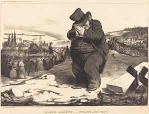 Jammen Lafayette!... Fang min gamle mann! av Honoré Daumier