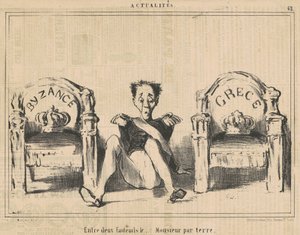 Mellom to lenestoler, herren på gulvet av Honoré Daumier