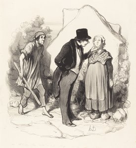 Ville mannen din være sjalu... av Honoré Daumier