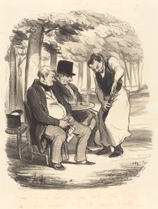 Er det i det minste god vin!... av Honoré Daumier