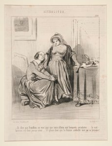 Og å si at Proudhon ikke vil at vi skal gå på sosialistiske banketter av Honoré Daumier