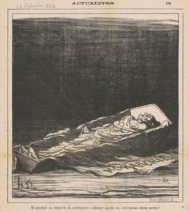 Og i løpet av denne tiden fortsetter de å bekrefte at hun aldri har hatt det bedre! av Honoré Daumier