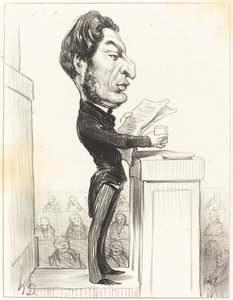Eugene Rouher av Honoré Daumier