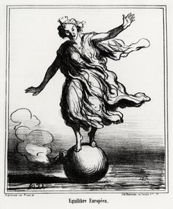 Europeisk balanse. Illustrasjon d