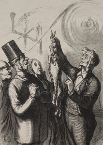 Universell utstilling: om ti minutter har du en gibelotte og en lue av Honoré Daumier