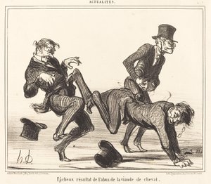 Uheldig resultat... hestekjøtt av Honoré Daumier