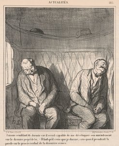 La oss late som vi sover... av Honoré Daumier