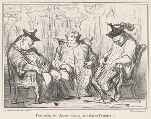 Tjenestemenn ... våker over imperiets frelse! ... av Honoré Daumier