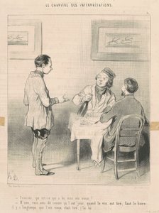 François, som drakk vinen min... av Honoré Daumier
