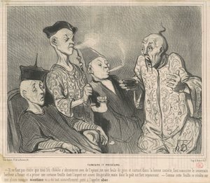 Røykere og snusere av Honoré Daumier