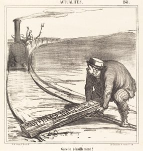 Stopp avsporingen! av Honoré Daumier