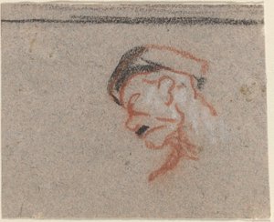 Leder av en mann av Honoré Daumier