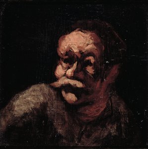 Hodet til en mann av Honoré Daumier