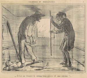 Du må finne meg... tre stykker... av Honoré Daumier