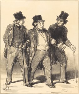 Det virker for meg som jeg ser... en... hund... ikke munnkurv!... av Honoré Daumier