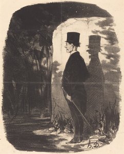 Det burde være unødvendig å si at jeg må krysse denne... skogen... av Honoré Daumier