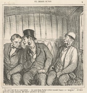 De ser ut til å jobbe sammen... av Honoré Daumier