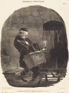 Ulempen med å leie... ikke langt fra en elv av Honoré Daumier