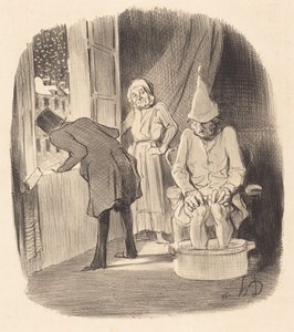 Ulempen med å plassere din bolig... av Honoré Daumier