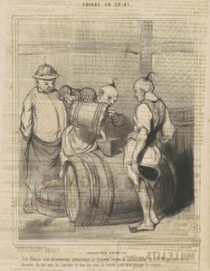 kinesisk industri av Honoré Daumier