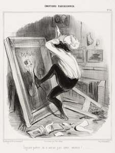 Utakknemlig moderland, du vil ikke ha mitt arbeid! av Honoré Daumier