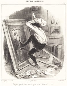Utakknemlig fedreland, du vil ikke ha mitt arbeid!... av Honoré Daumier