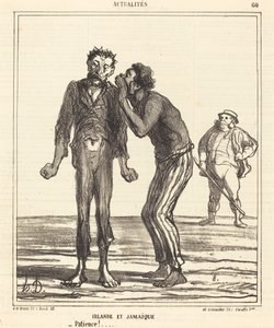 Irland og Jamaica - Tålmodighet!... av Honoré Daumier