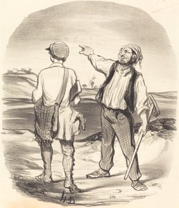 Jeg så en hare... for åtte dager siden! av Honoré Daumier