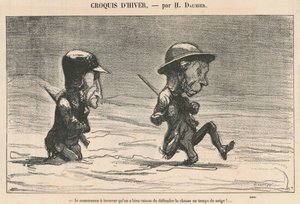 Jeg begynner å finne ... i snøvær! ... av Honoré Daumier