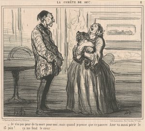Jeg er ikke redd for døden for meg... av Honoré Daumier
