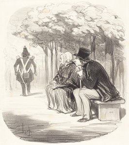 Jeg er ikke overrasket om kvinner har...smak... av Honoré Daumier