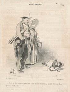Jeg sier alltid til deg, med sukkeret ditt... av Honoré Daumier
