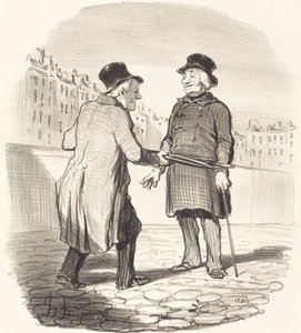 Jeg arresterer deg, dårlig emne... av Honoré Daumier