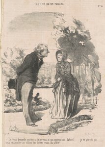 Unnskyld hvis jeg ikke så deg... av Honoré Daumier