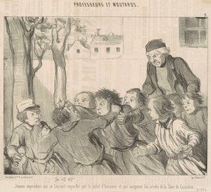 Hensynsløse unge mennesker som lar seg rive med... av Honoré Daumier