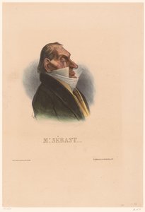 Karikatur av Horace Sébastiani MR. Sebast (tittel på objekt) av Honoré Daumier