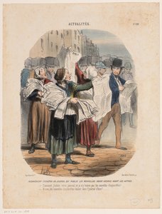 Avisleverandører Aktuelle saker (serietittel) Aktualiteter (serietittel på objekt) av Honoré Daumier
