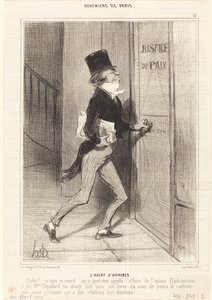 Forretningsagent av Honoré Daumier