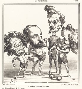 Den parlamentariske arenaen av Honoré Daumier