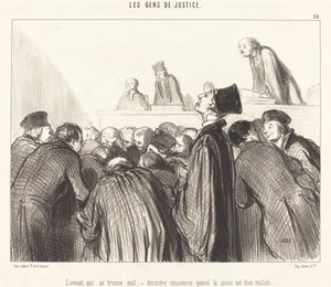 Advokaten som er syk av Honoré Daumier