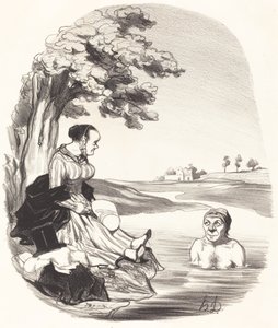 Vann er deilig... jeg forsikrer deg... av Honoré Daumier
