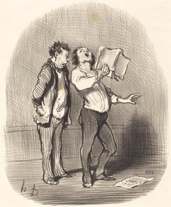 Ulempen med å ha en musikkelskende venn av Honoré Daumier