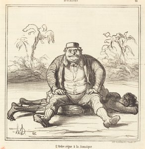 Ordenen regjerer i Jamaica av Honoré Daumier