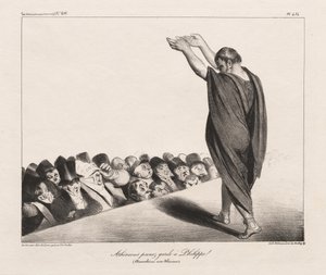 La Caricature, Pl. 454, athenere Vokt dere for Philip! av Honoré Daumier