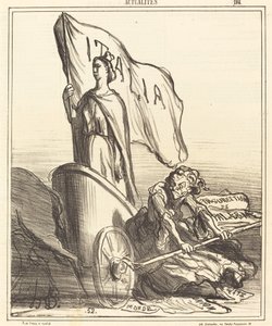 Den reaksjonære pressen søker forgjeves... av Honoré Daumier